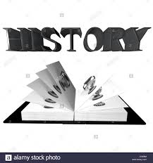 History Word Over An Open Book With Photo Of Ancient Amphora