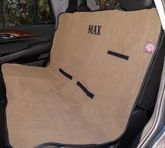 Solid Back Seat Cover Personalized