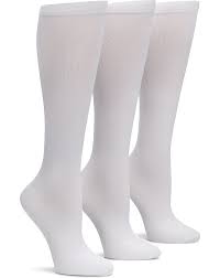 Buy Nurse Mates White 3 Pack Compression Socks Nurse Mates