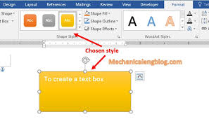 how to insert text box in word