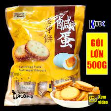 Bánh Quy Trứng Muối 500G - Đồ Ăn Vặt Nội Địa - Đồ Ăn Giá Rẻ - Bánh Kẹo Ăn  Vặt Đài Loan - Kivo - Bánh quy giòn
