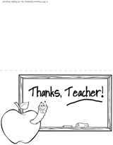 Teacher Appreciation Week Free Printable Thank You Card Kids Can