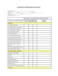 The first step towards this is to ensure you know the for electrical devices, keep an eye out for loose wires or fixtures. 25 Maintenance Checklist Templates In Google Docs Word Pages Pdf Xls Free Premium Templates