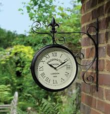 Metal Garden Outdoor Wall Clock