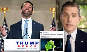 Biden whistleblower tony bobulinski is reportedly set to play recordings of biden family operatives begging him to be silent, on a television segment on tuesday that donald trump jr claims will be lit. Donald Trump Jr Mocks Hunter Biden S Drug Battle In A Stinging Tweet Daily Mail Online