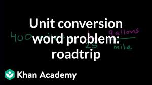 Multiple Units Word Problem Road Trip Video Khan Academy