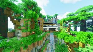 A jungle is a lush, temperate biome full of dense vegetation. Minecraft Jungle Mansion Ideas Novocom Top