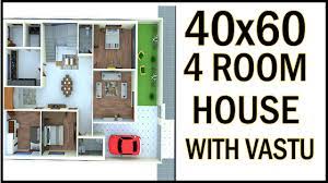 40x60 west facing house plan with vastu