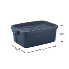 rugged stackable storage tote container