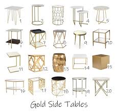 Decorate With Color Gold Side Tables