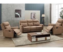 arizona caramel fabric 3 1 1 sofa set