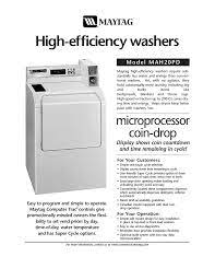 Wipe drum thoroughly with a damp cloth. Maytag Mah20pd Front Load Washer Manualzz