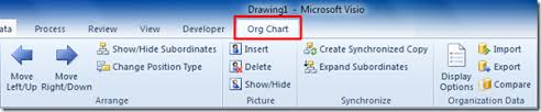 Build An Organization Chart In Visio 2010
