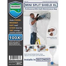 To clean the filter on your air conditioner, make sure the unit is turned off before you pop out the filter. Mini Split Shield Xl Up To 36 000btu 10 5kw Clean Coil Products