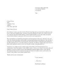 Cover Letter Job Example Professional Cover Letters For Job