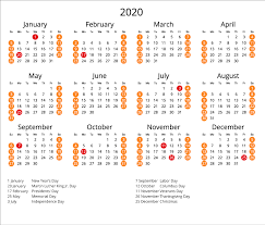 Download or print 2020 usa calendar holidays. Free Printable 2020 Calendar For The United States All Template