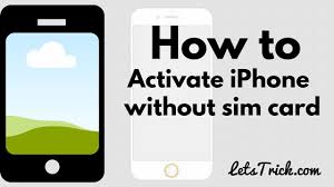 If it is unlocked then the device can adapt with any signal carriers as per your desires. How To Activate Iphone Without Sim Card Or Iphone No Sim Letstrick