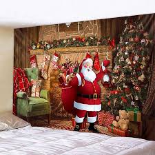 Tapestry Wall Hanging Santa