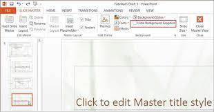 edit background graphics in powerpoint