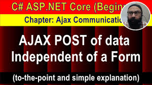 c asp net core ajax how to post data