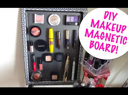 diy makeup magnetic board organize
