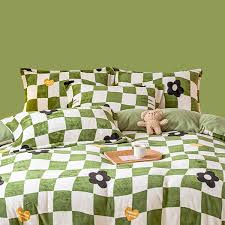 Green Four Piece Bedding Set
