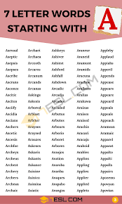 856 useful 7 letter words starting with
