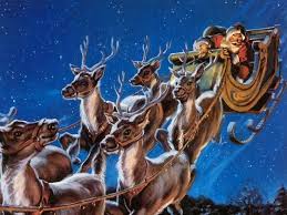 Image result for santa's reindeer + images