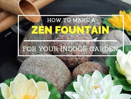 A Zen Fountain For An Indoor Garden