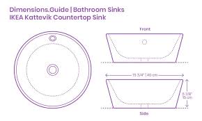 standard bathroom sink dimensions with