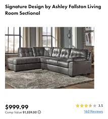 ashley fallston living room sectional