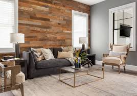 Rustic Accent Wall Stock Photo