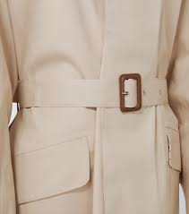maison margiela cotton trench coat