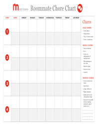 Chore Checklist Template Fill Online Printable Fillable Blank