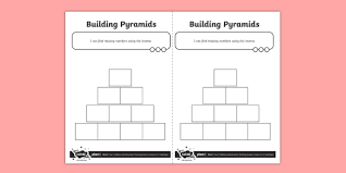 Blank Maths Pyramid Worksheet Worksheet Addition And