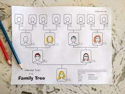 Individual symbols for drawing a family tree jpeg scottish. Inherited Traits Family Tree Worksheet Family Locket