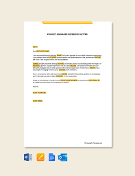 personal job reference letter in google