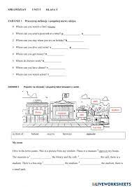 English Class A1+ Test 5 worksheet