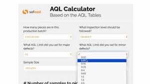 a simple aql calculator to prepare your