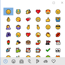 how to open emojis panel using keyboard