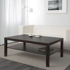 This circular coffee table is perfect for breaking up blocky spaces and adding texture and warmth to your space. Lack Coffee Table Black Brown 118x78 Cm Ikea