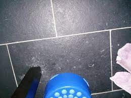 Cleaning Black Slate Bathroom Tiles