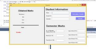 student grading system in c free