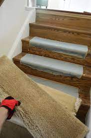 stair carpet and 600 staples