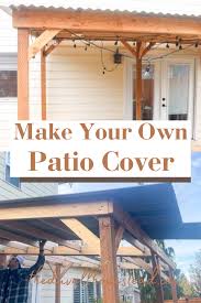 Make Your Own Wooden Patio Cover In
