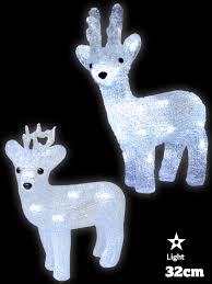Details About Light Up Reindeer Acrylic Crystal Effect Christmas Decoration Led Indoor Xmas