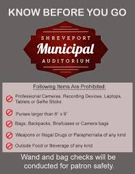 Know Before You Go Shreveport Municipal Auditorium