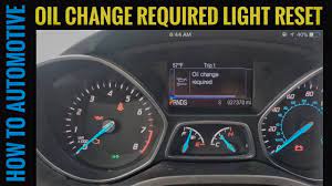 How to Reset the Oil Change Required Light on a 2015 Ford Escape - YouTube