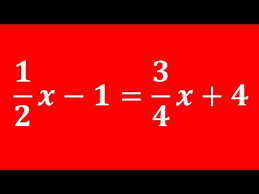 Multi Step Equation With Fractions