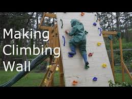 Making A Climbing Wall For Children 4k